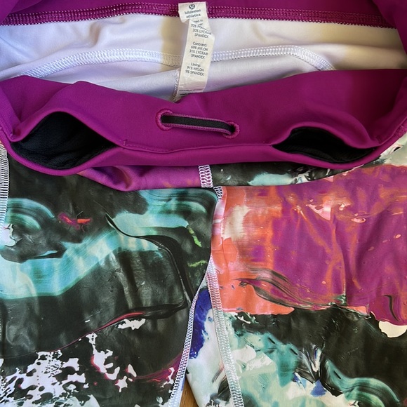 Multi color Size 4 Lululemon leggings - Picture 4 of 5